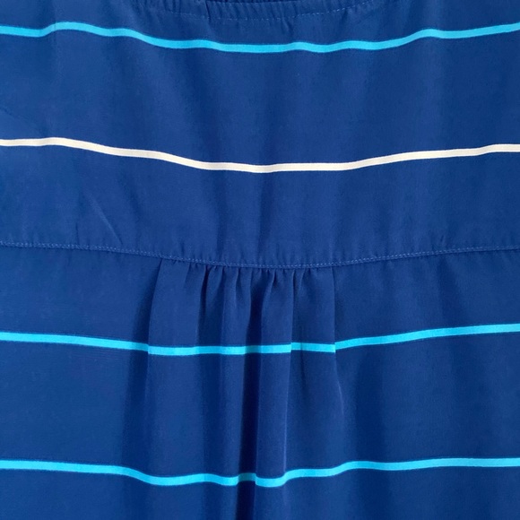 Tommy Hilfiger Medium Blue striped button down top - Picture 6 of 7